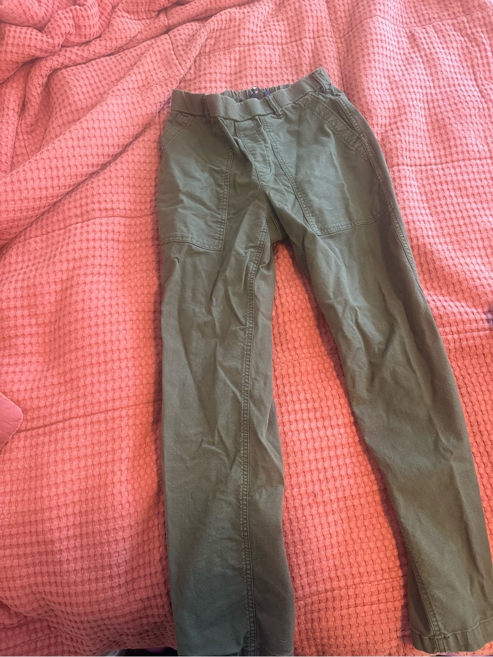 Lands' End Olive Green Straight Leg Pants